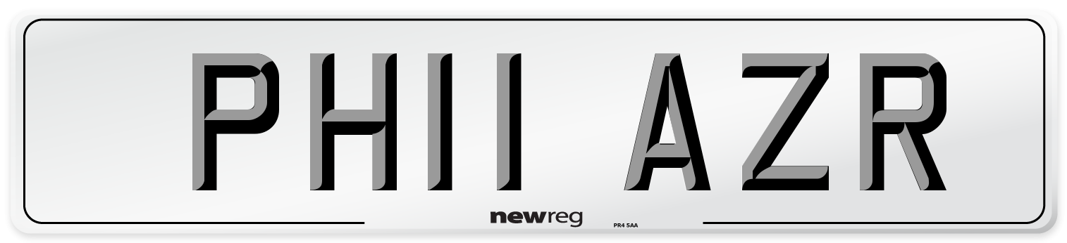 PH11 AZR Number Plate from New Reg